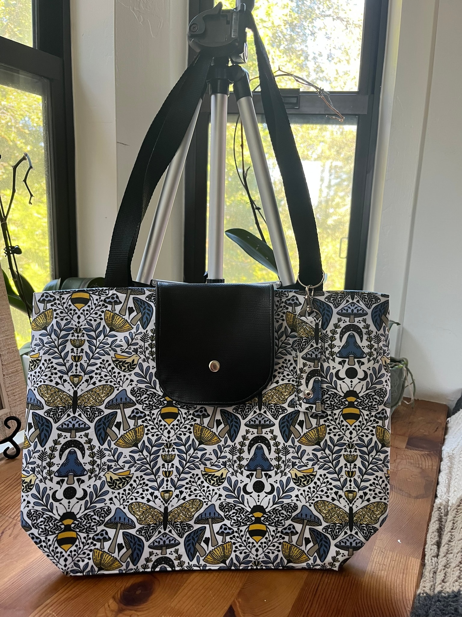 Artisan crafting a handmade leather handbag